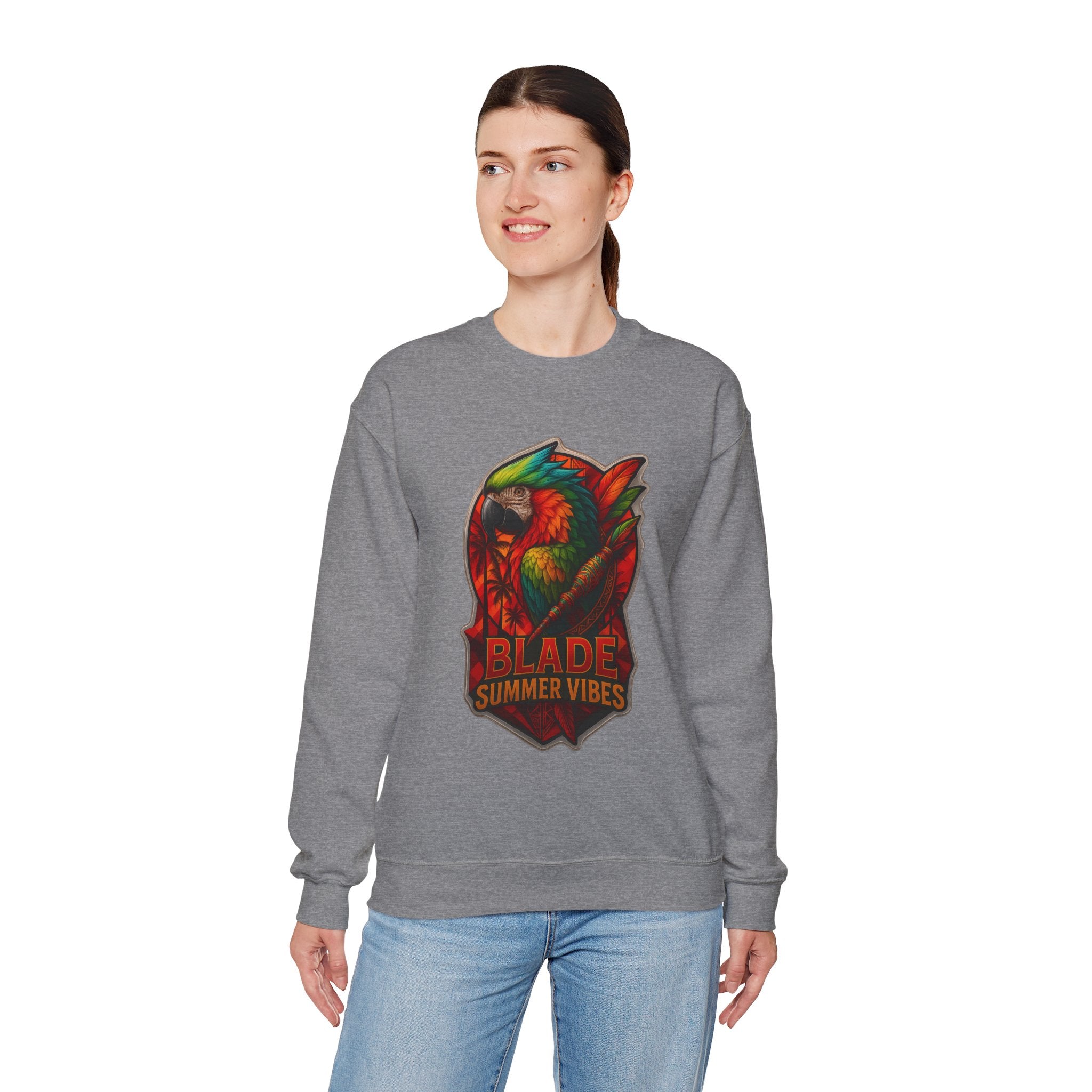 Aztec Parrot Unisex Crewneck Sweater