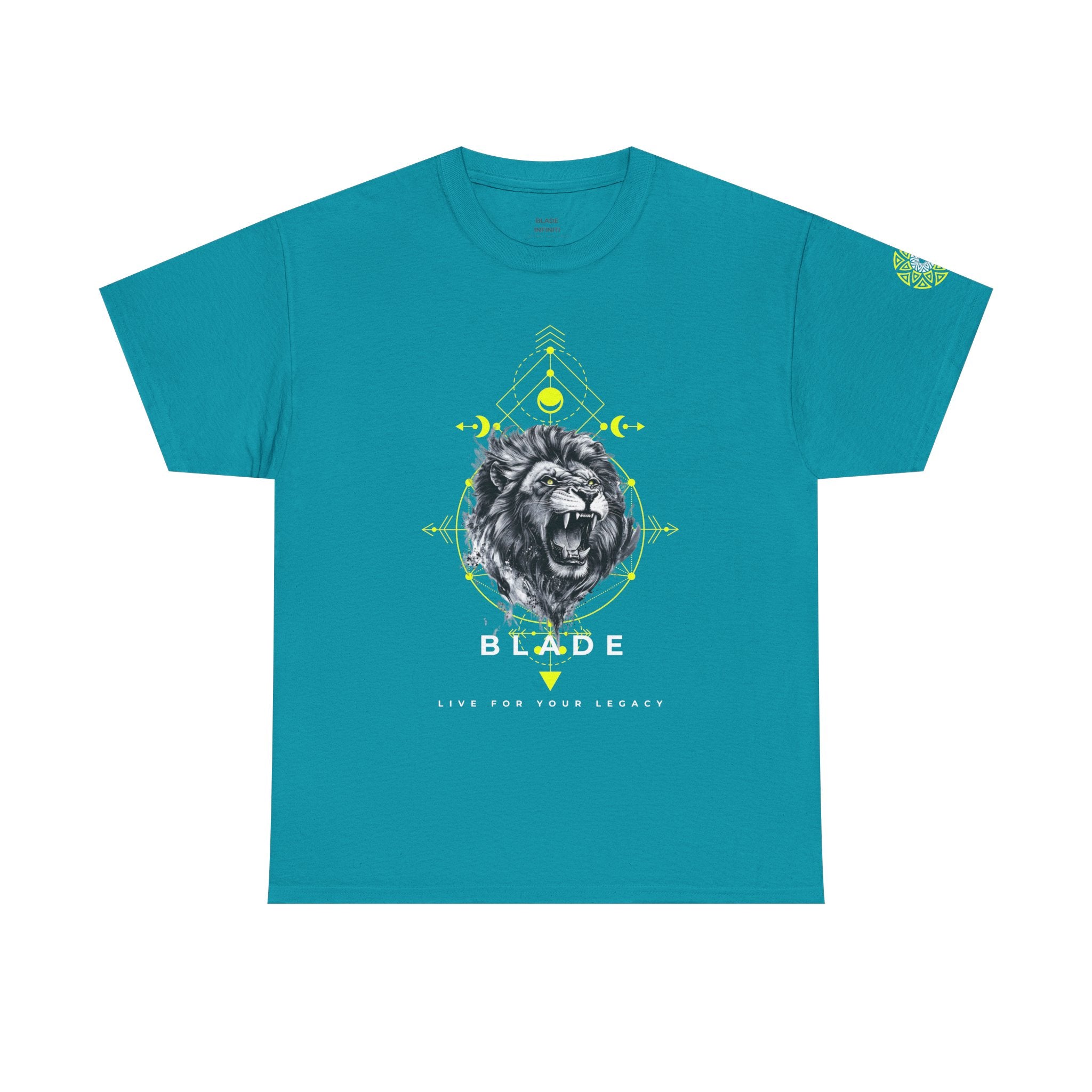 Geometric King White TX Lion T-Shirt