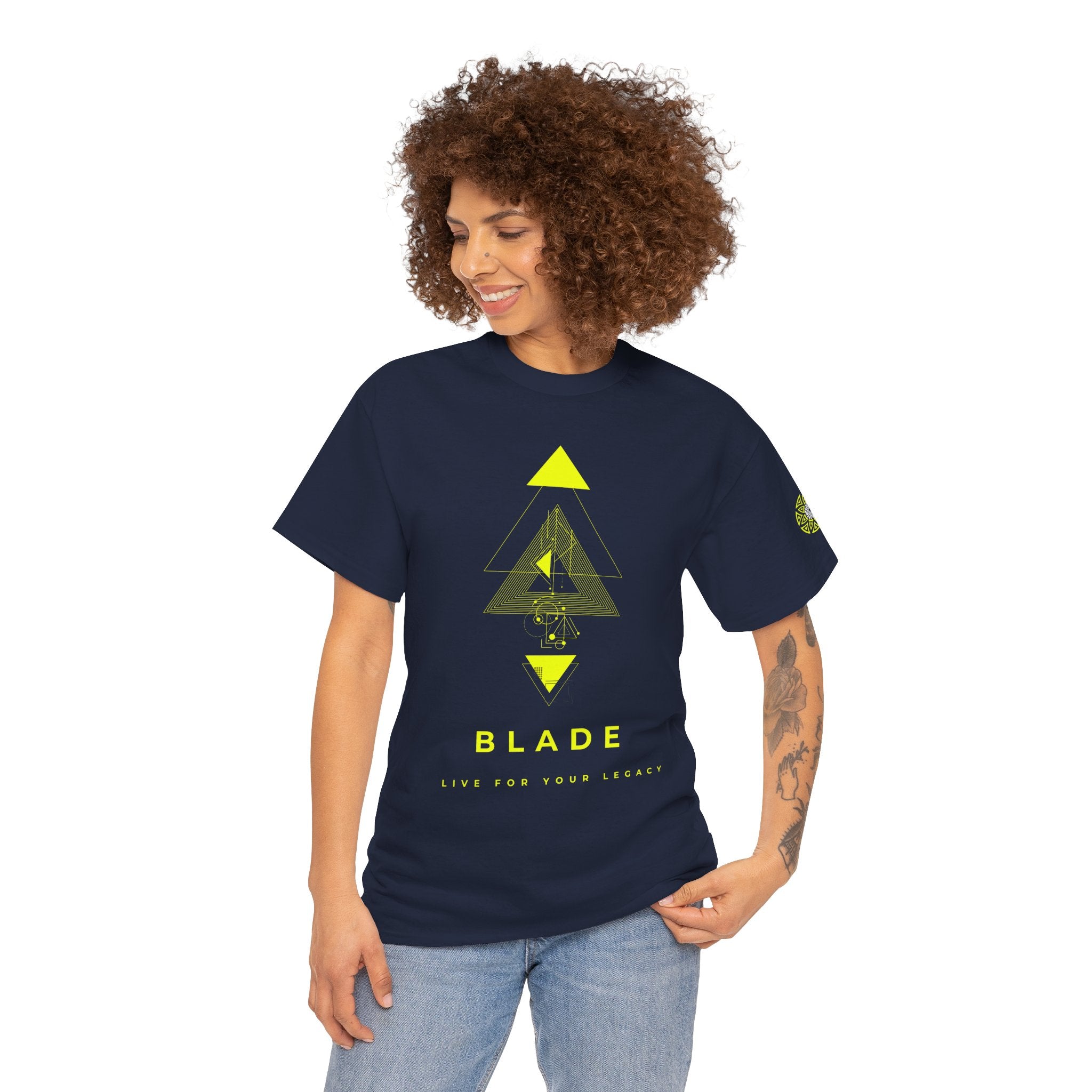 Geometric Odyssey Neon Green TX T-Shirt