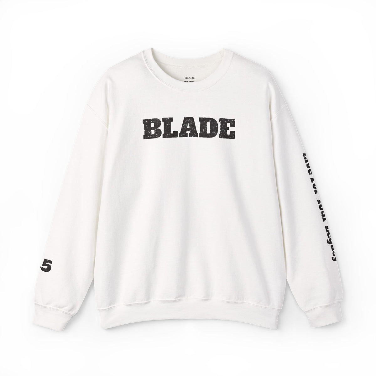 Blade Minimal Black Sparkle Crewneck Sweater