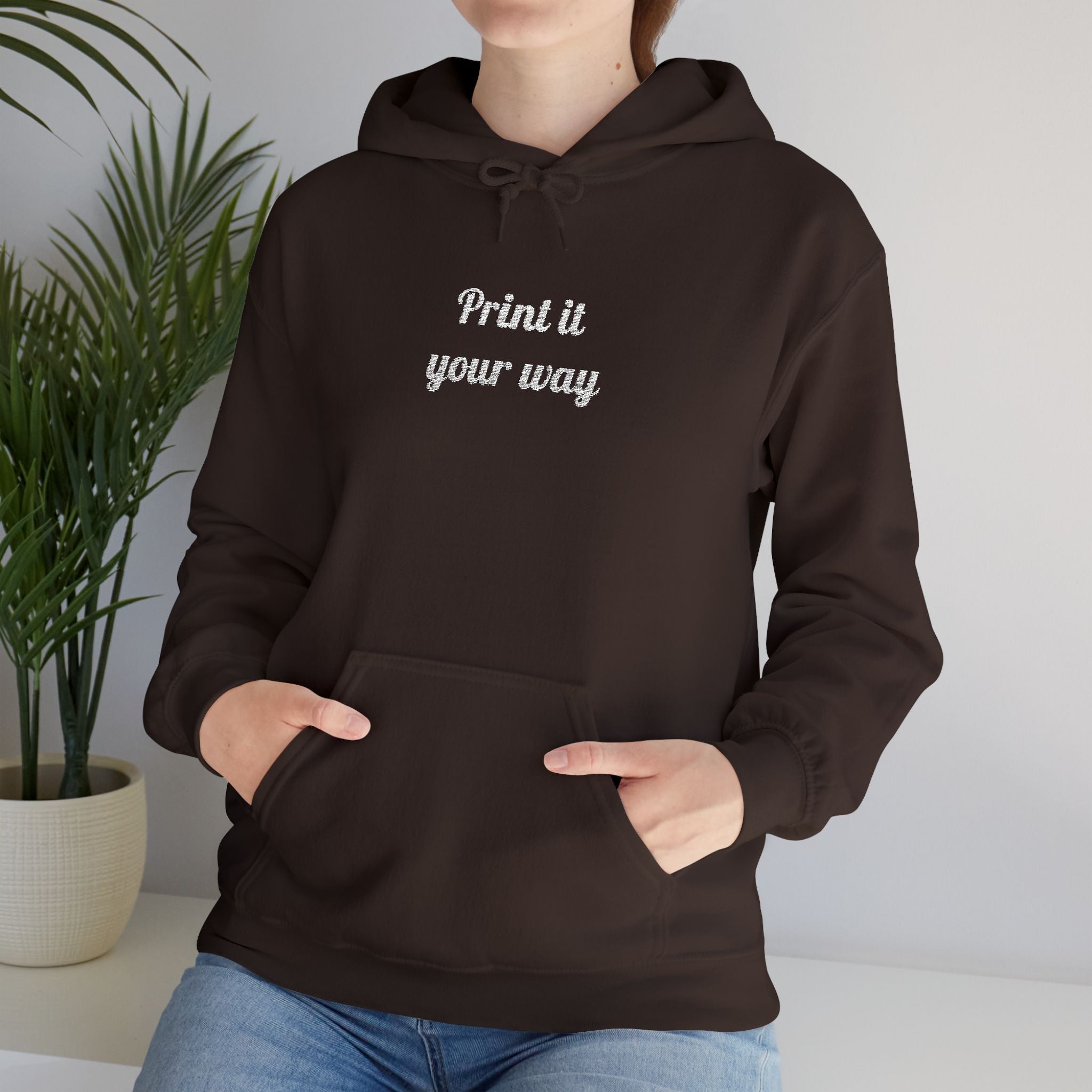 Custom Embroidered Unisex Hoodie – Ethically Sourced Cotton Blend