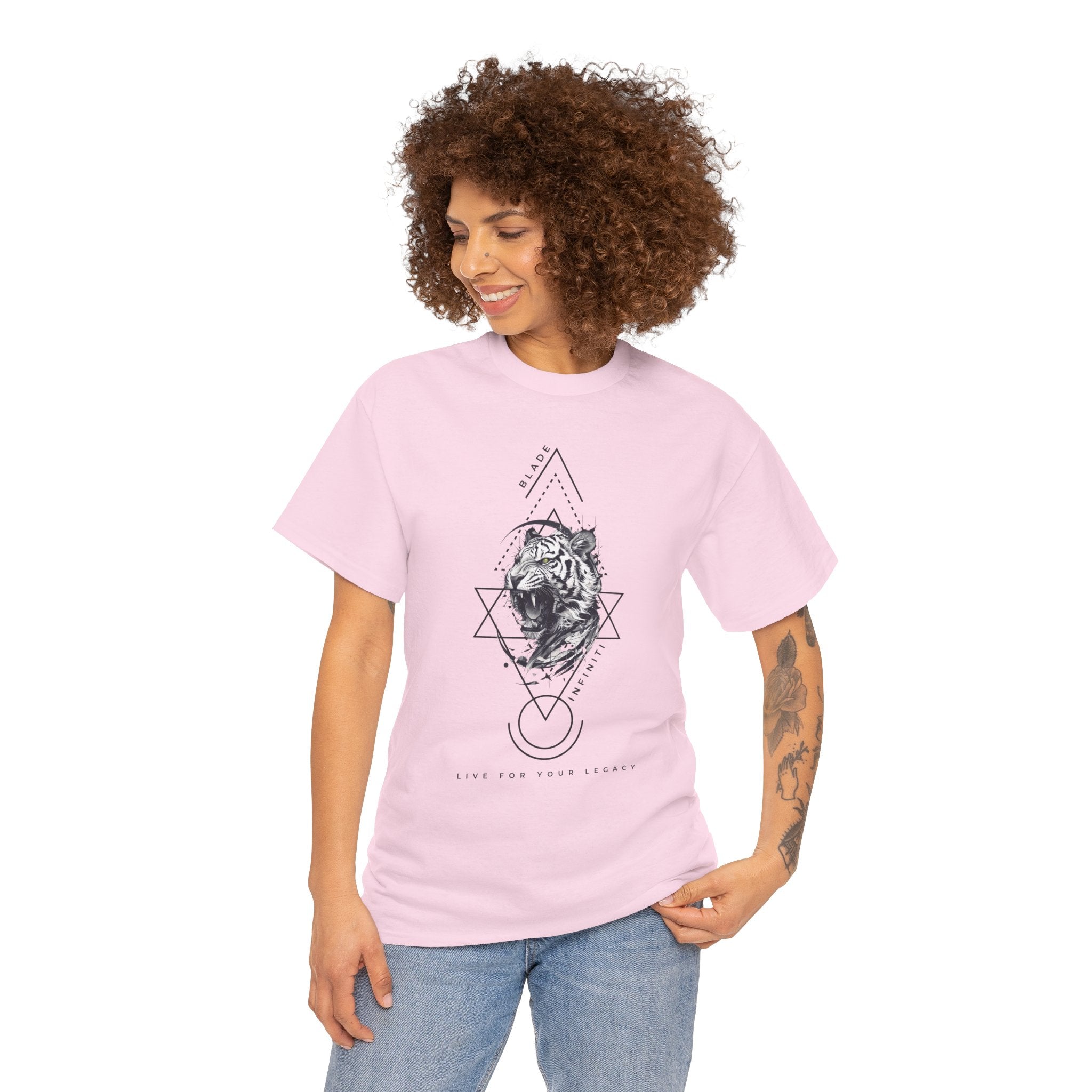 Geometric King Black TX Tiger T-Shirt
