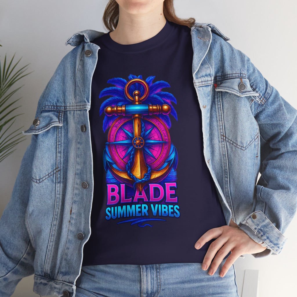 Anchor Compass Multi Blue/Pink T-Shirt