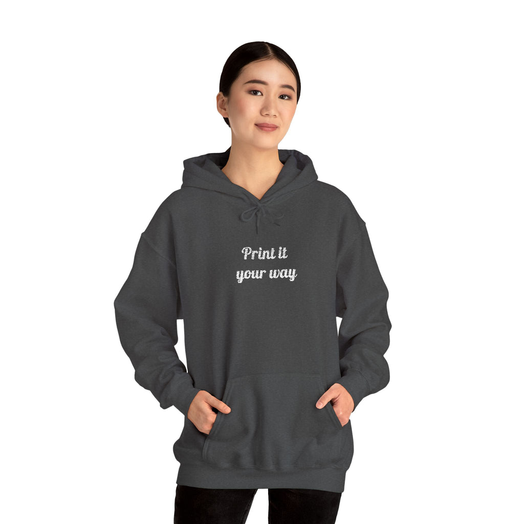 Custom Embroidered Unisex Hoodie – Ethically Sourced Cotton Blend