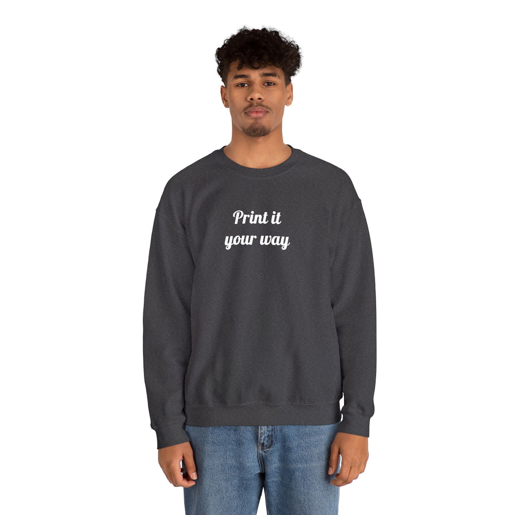 Embroidery Personalization - Unisex Crewneck Sweater (Make It Yours)