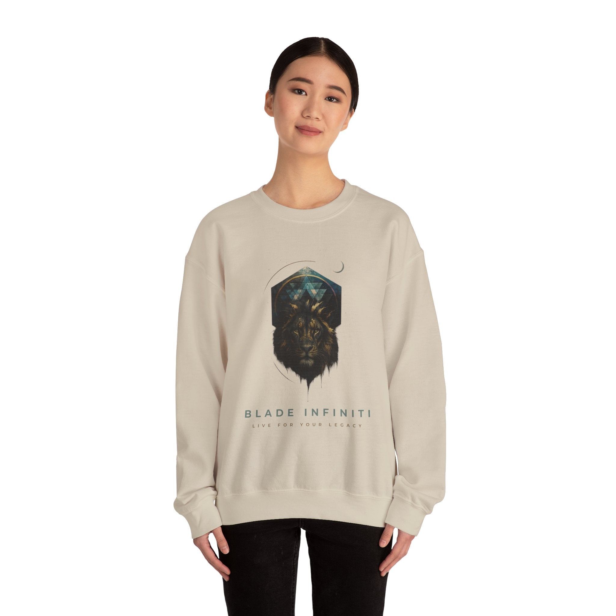 Galactic Lion Unisex Crewneck Sweater