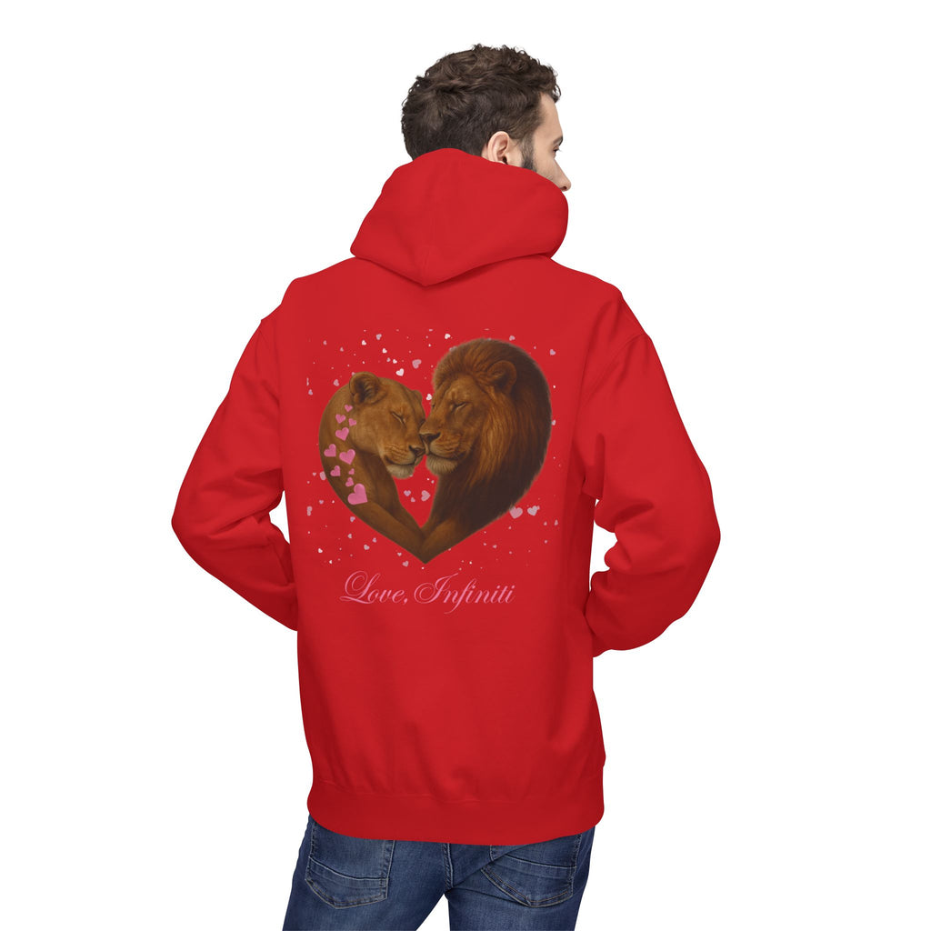 Lion Hearts - Love, Infiniti Unisex Hoodie