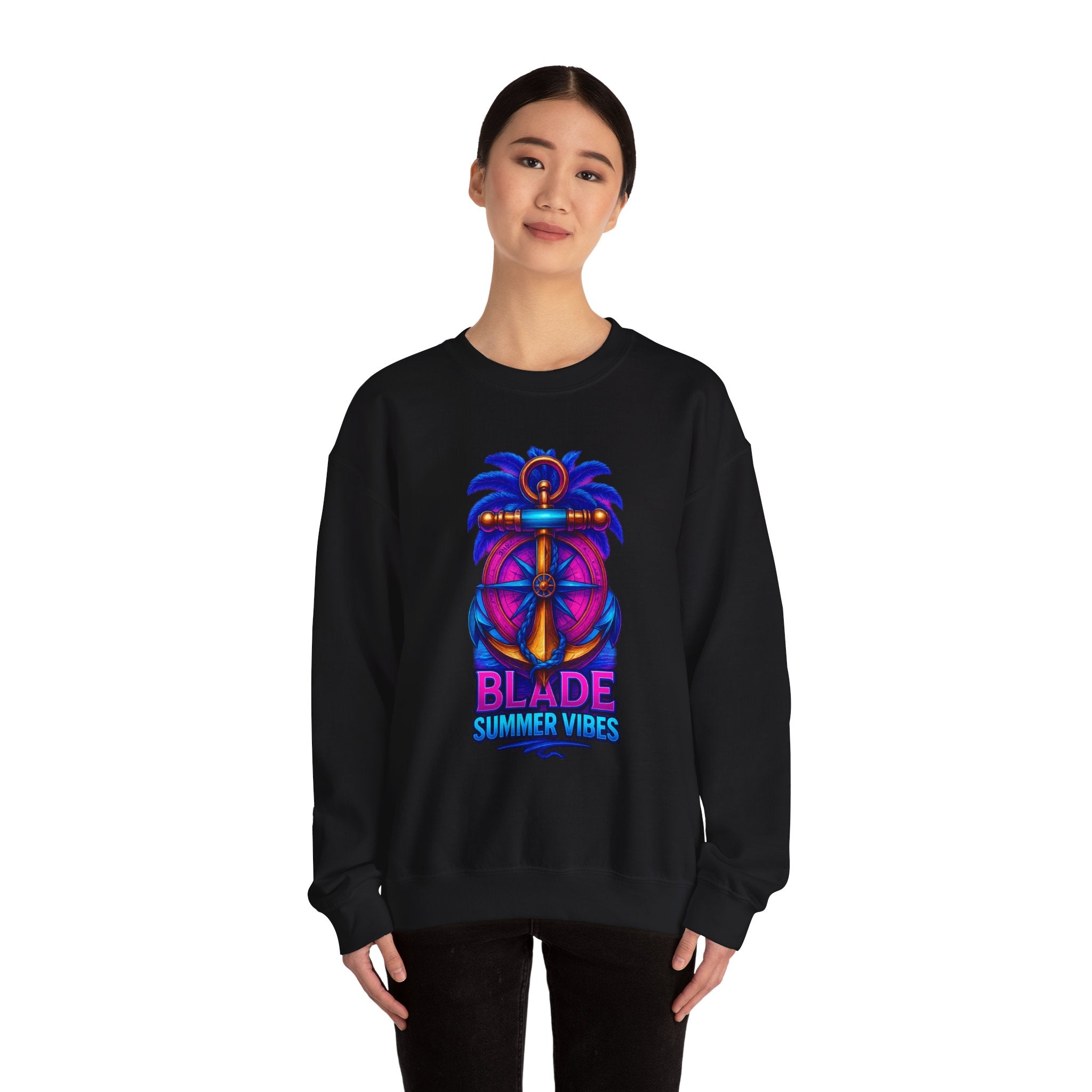 Anchor Compass Unisex Crewneck Sweater