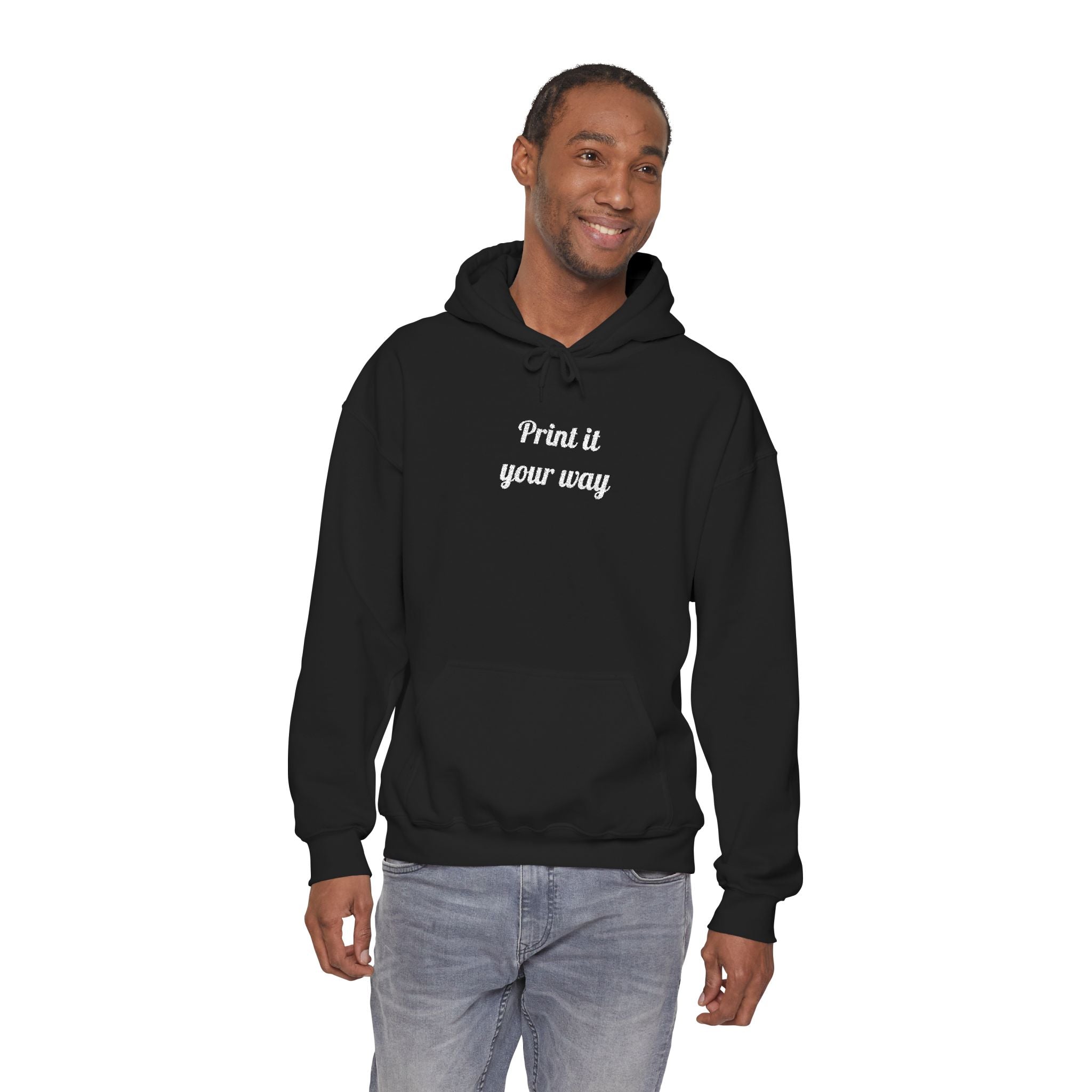 Custom Embroidered Unisex Hoodie – Ethically Sourced Cotton Blend