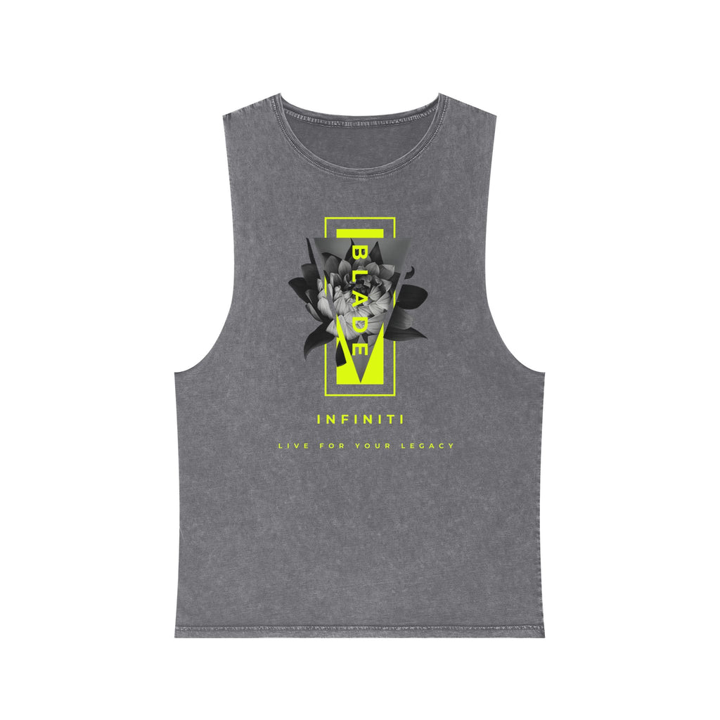 Flora Essence Neon Green Floral Tank Top
