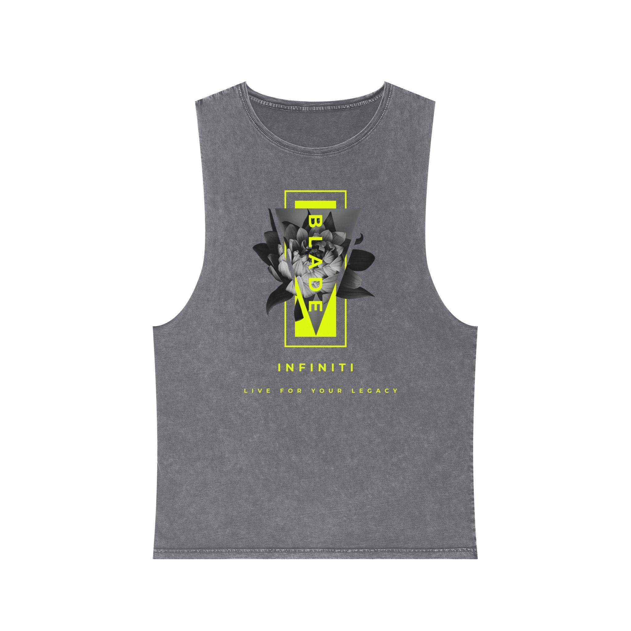 Flora Essence Neon Green Floral Tank Top