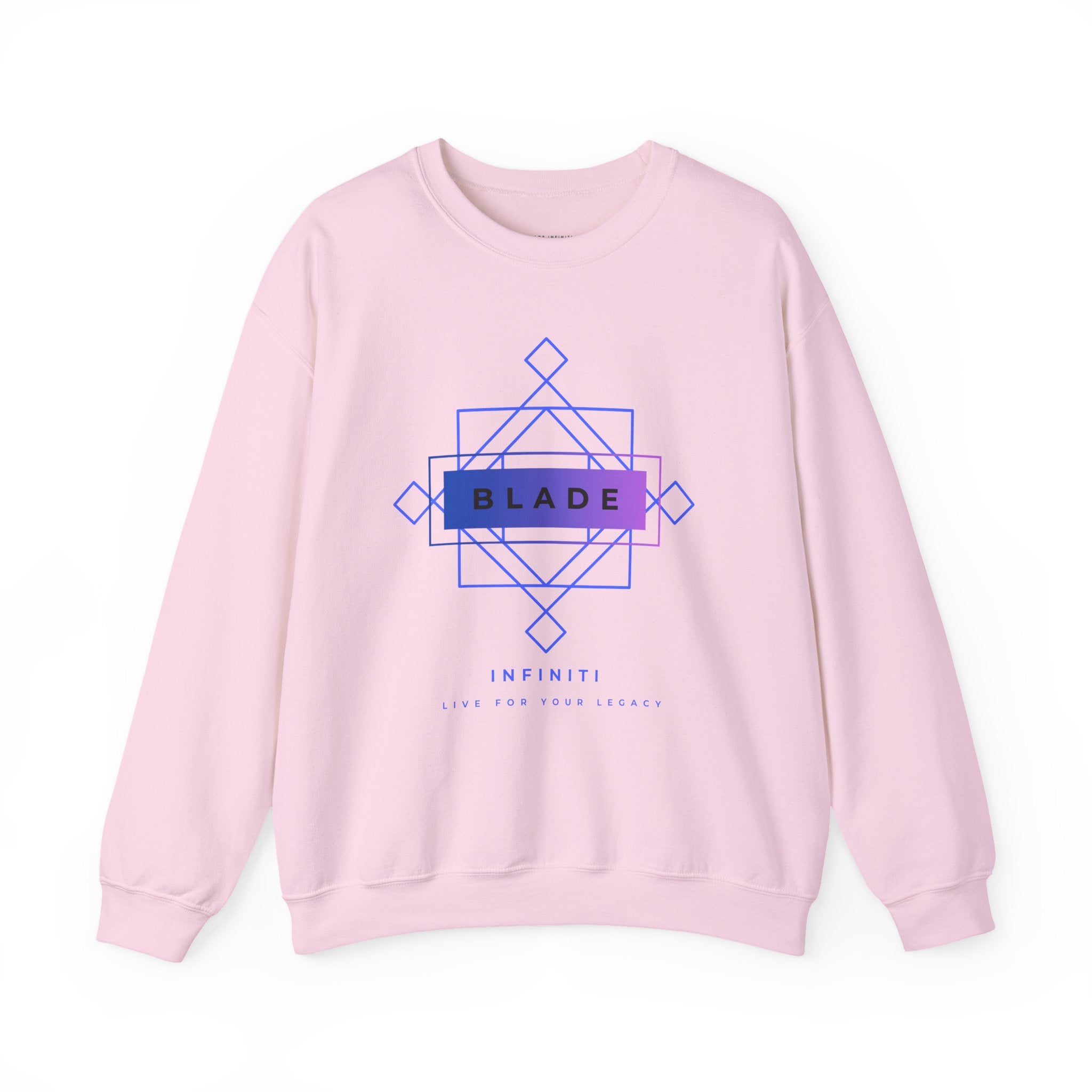 Geometric Infiniti Blue/Purple Ombre Unisex Crewneck Sweater