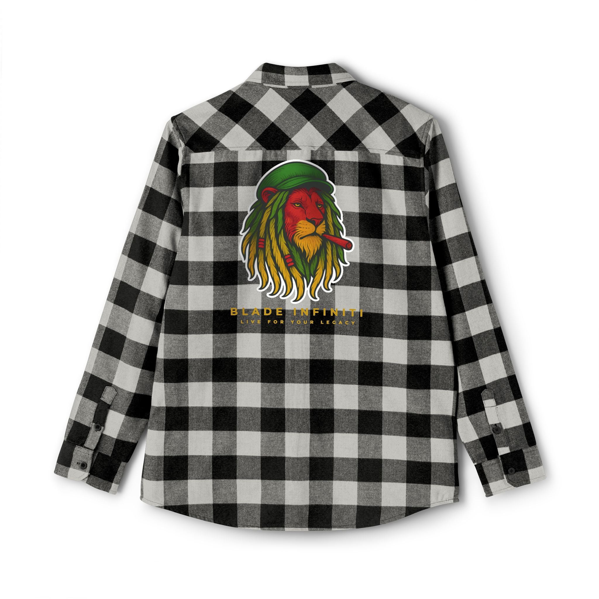 Rasta Lion Version 3 Flannel Shirt