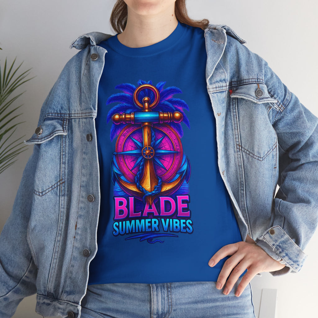 Anchor Compass Multi Blue/Pink T-Shirt