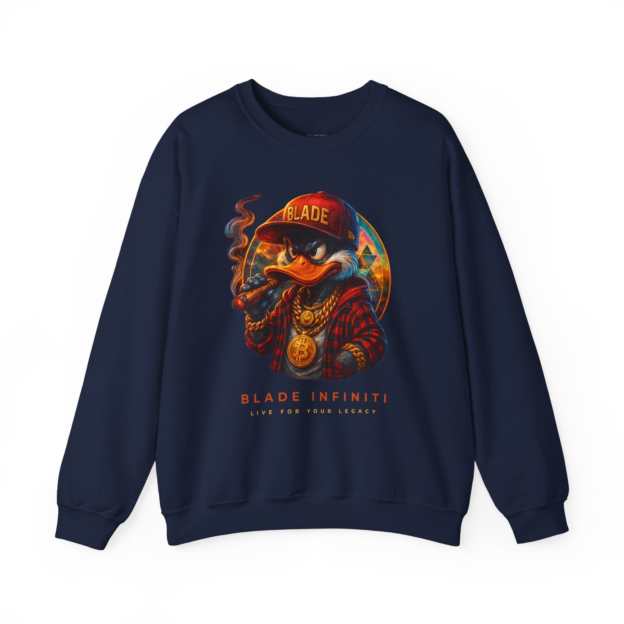 Galactic Weed/Pot Duck Unisex Crewneck Sweater