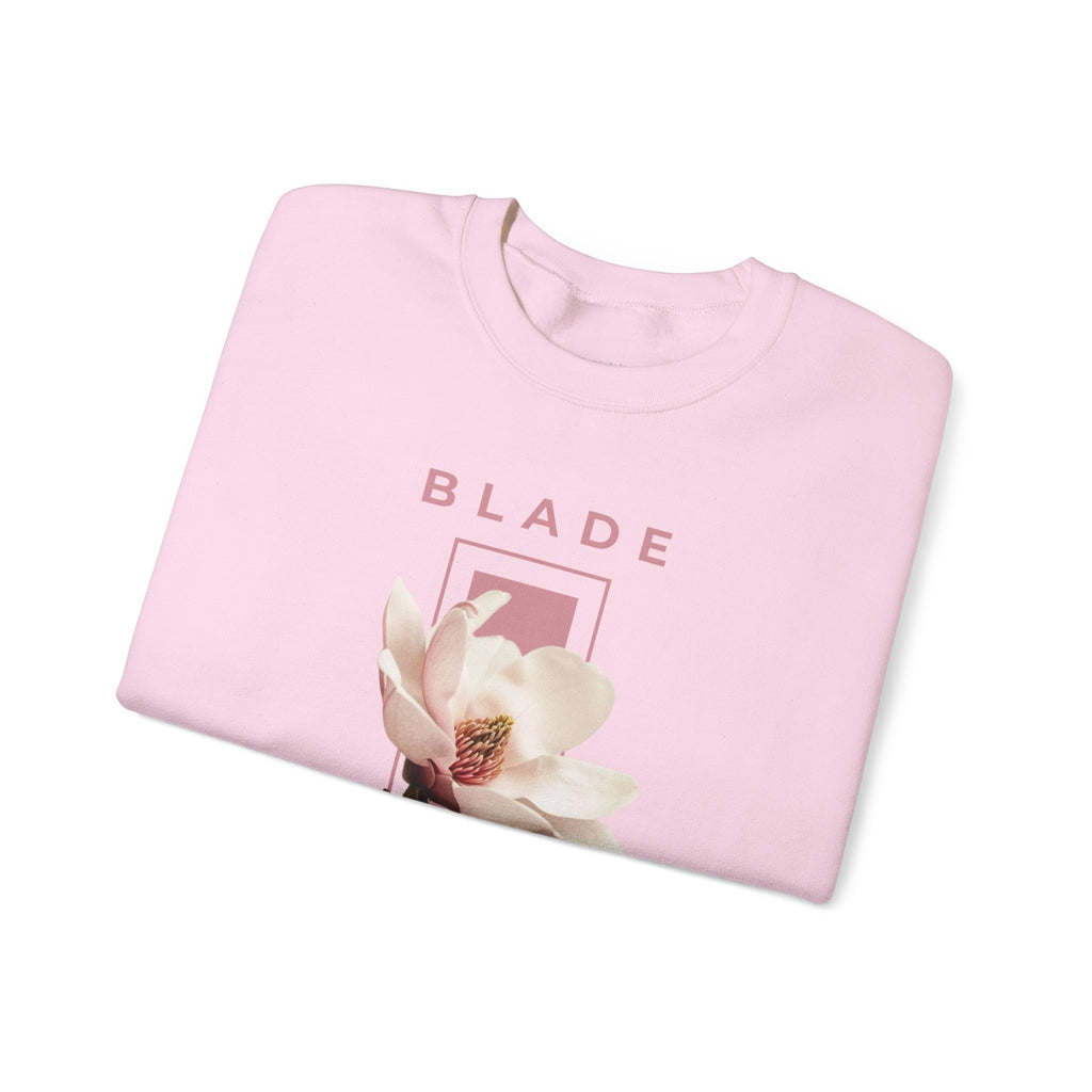 Essence of Infiniti Pink/Cream Floral Crewneck Sweater