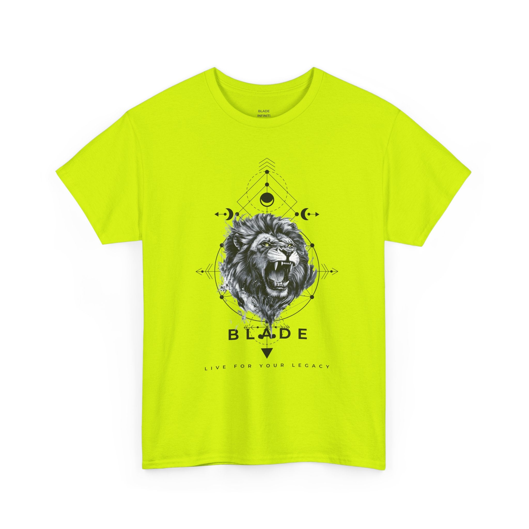 Geometric King Black TX Lion T-Shirt