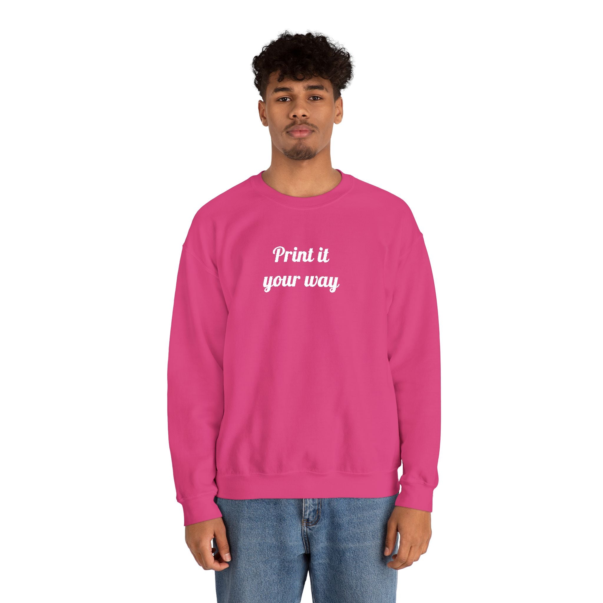 Embroidery Personalization - Unisex Crewneck Sweater (Make It Yours)