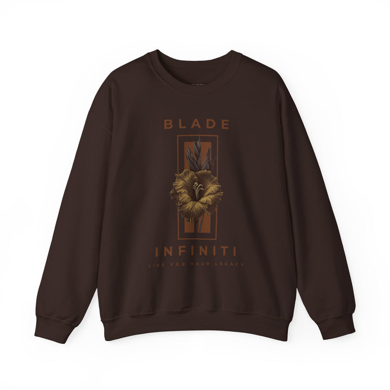Essence of Infiniti Brown Floral Unisex Crewneck Sweater