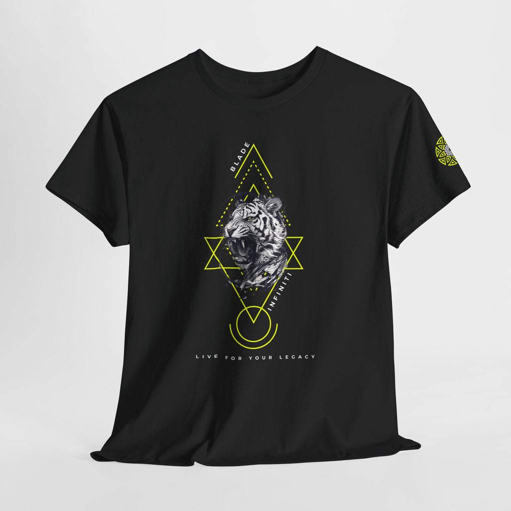 Geometric King Neon Green Tiger T-Shirt