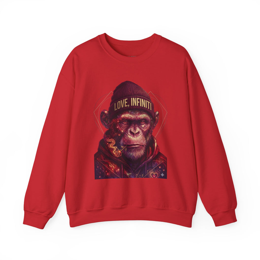 Weed/Rose Galactic Monkey - Love, Infiniti Sweater