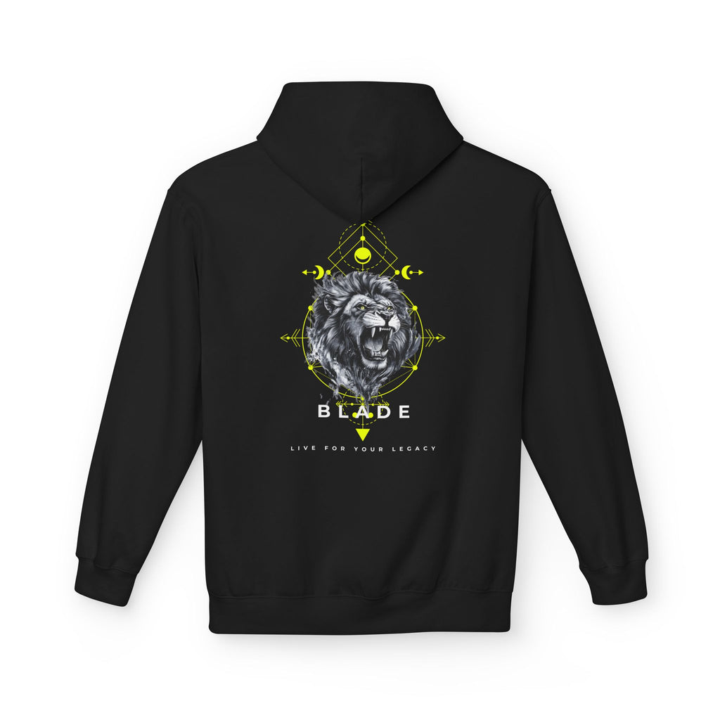 Geometric King White TX Lion Hoodie