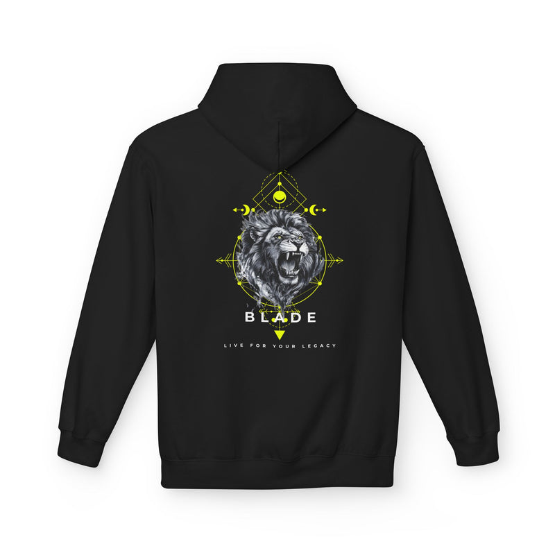 Geometric King White TX Lion Hoodie