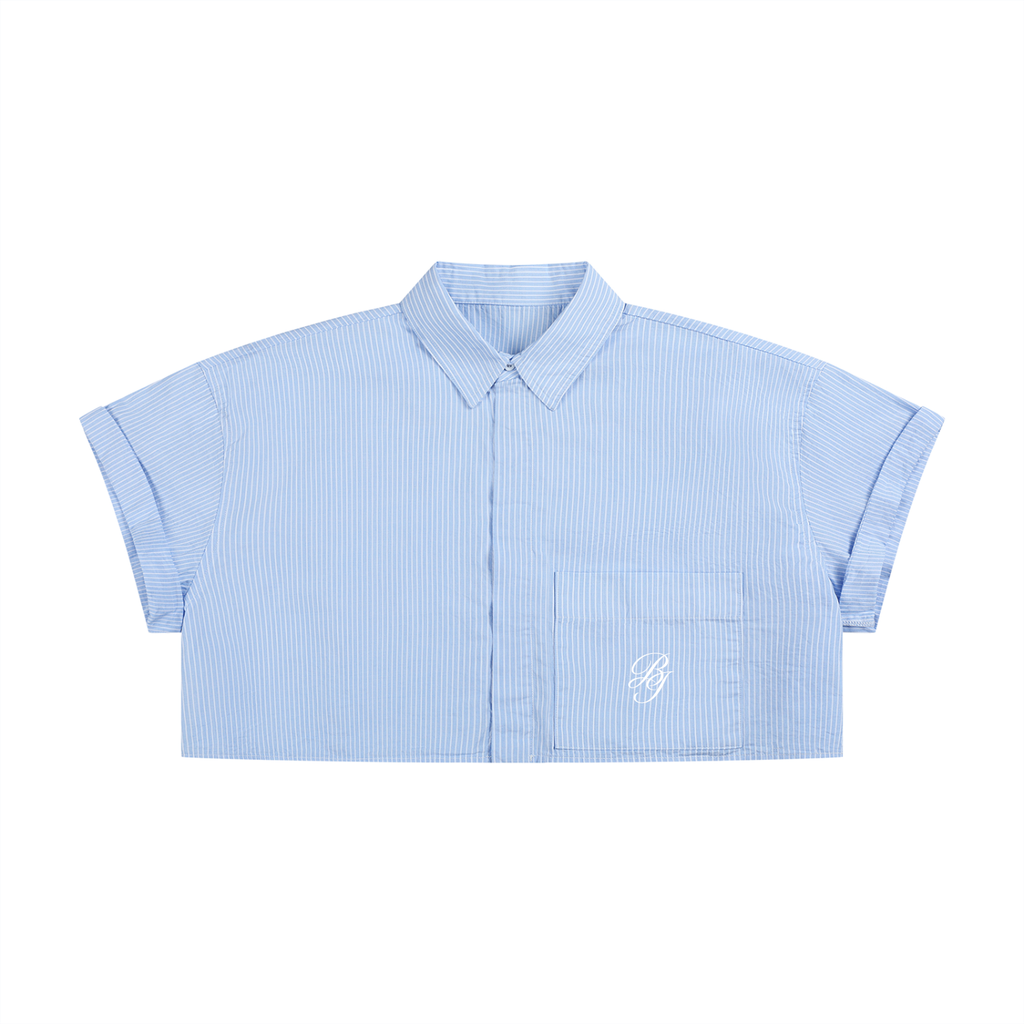 Equilibrium Women’s Striped Boxy Cropped Shirt