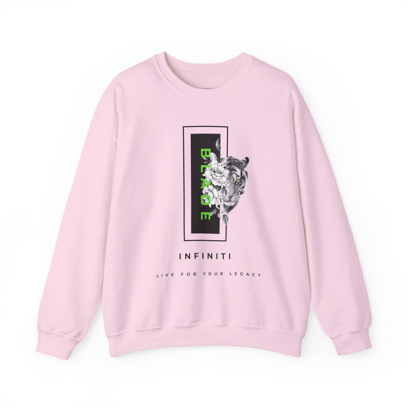 Eye of the Tiger Green Unisex Crewneck Sweater