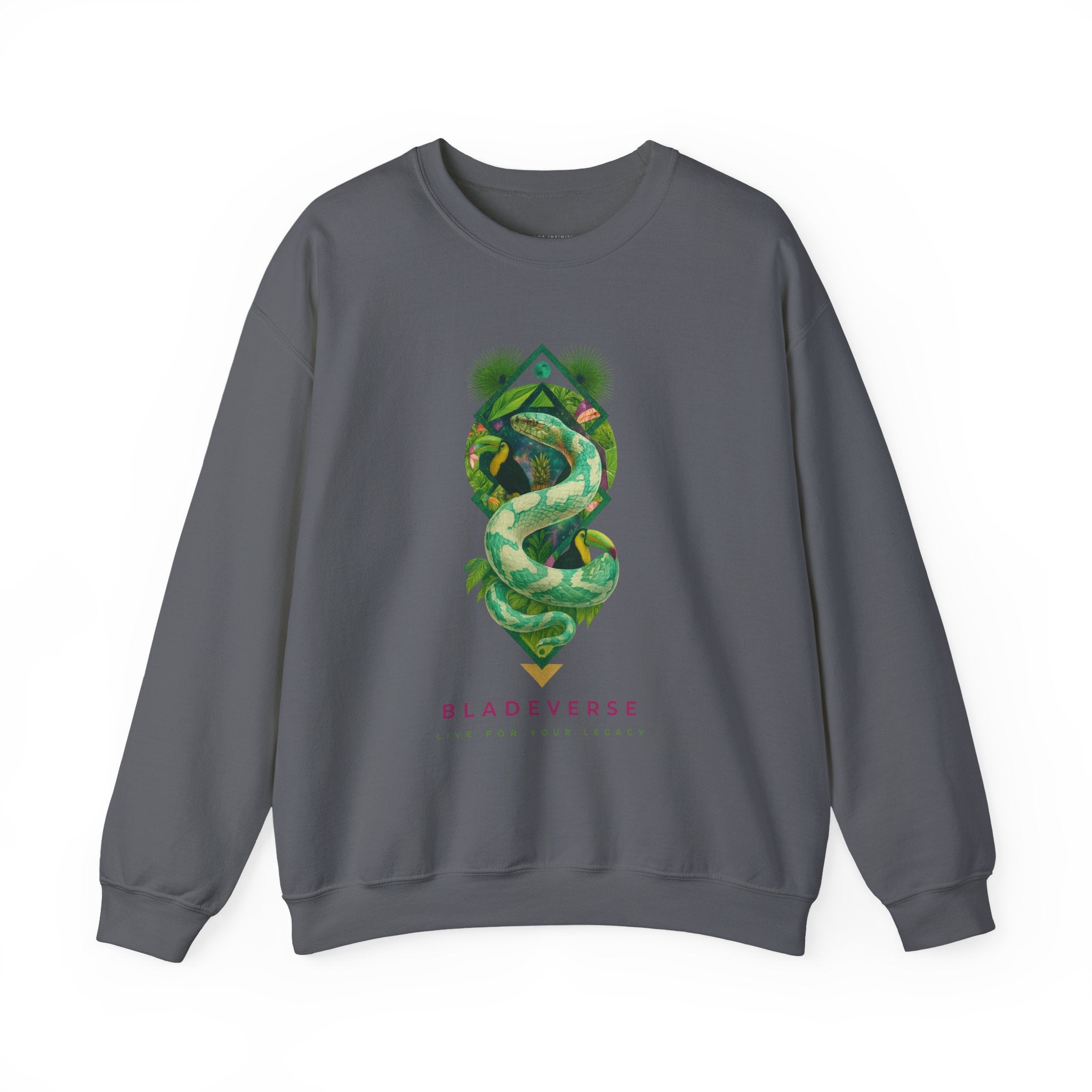Galactic Snake Unisex Crewneck Sweater