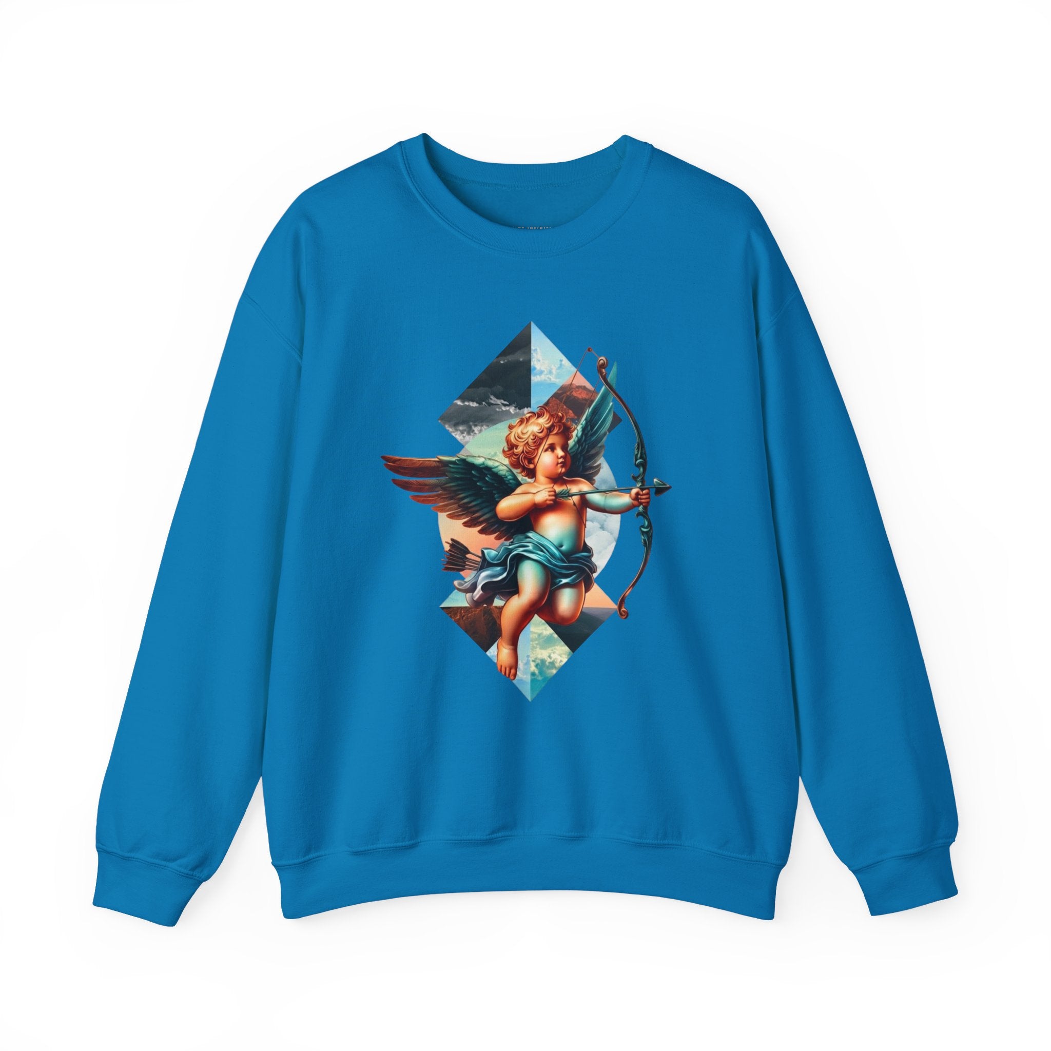 Cupid's Bow Blue + Arrow - Love, Infiniti Unisex Crewneck Sweater