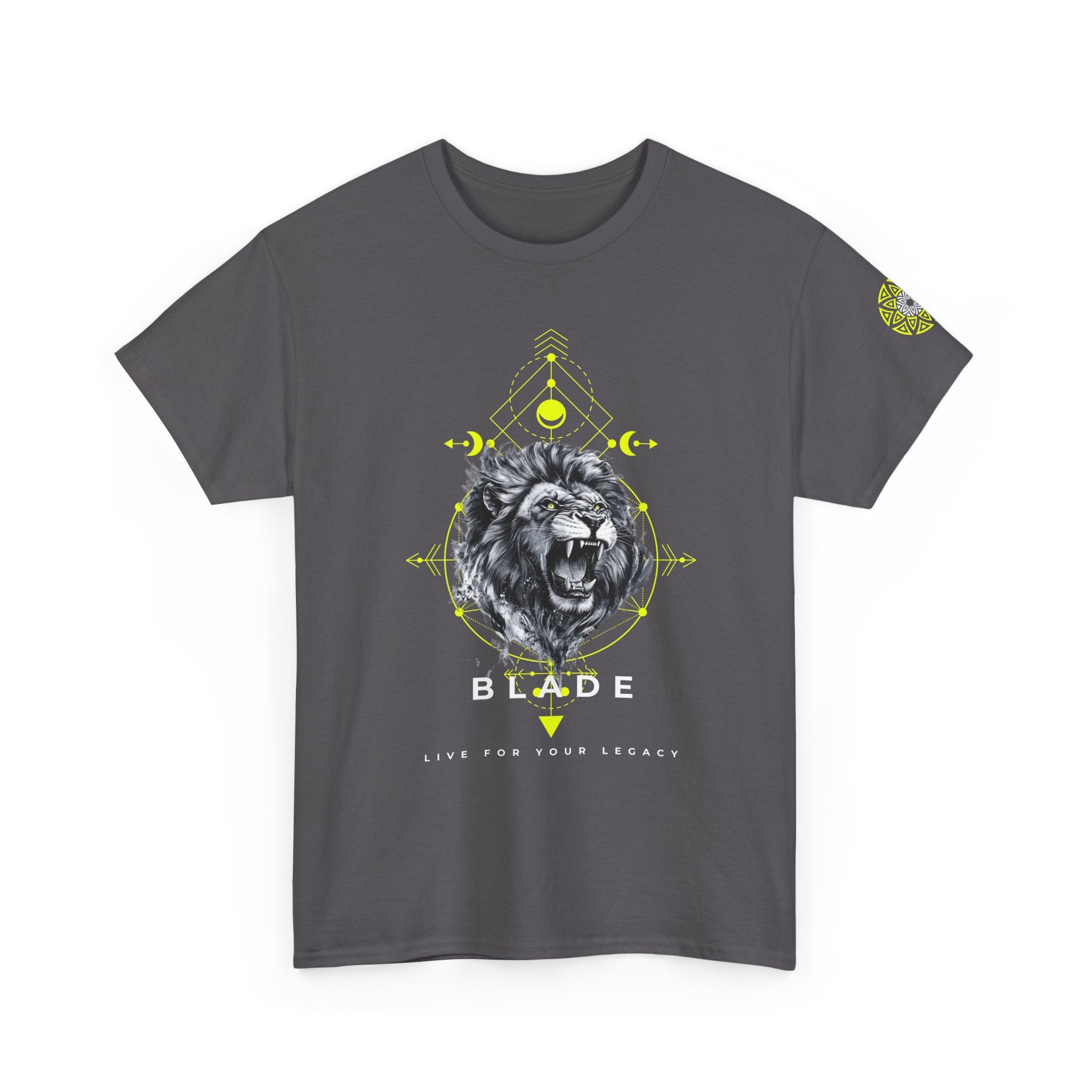 Geometric King White TX Lion T-Shirt