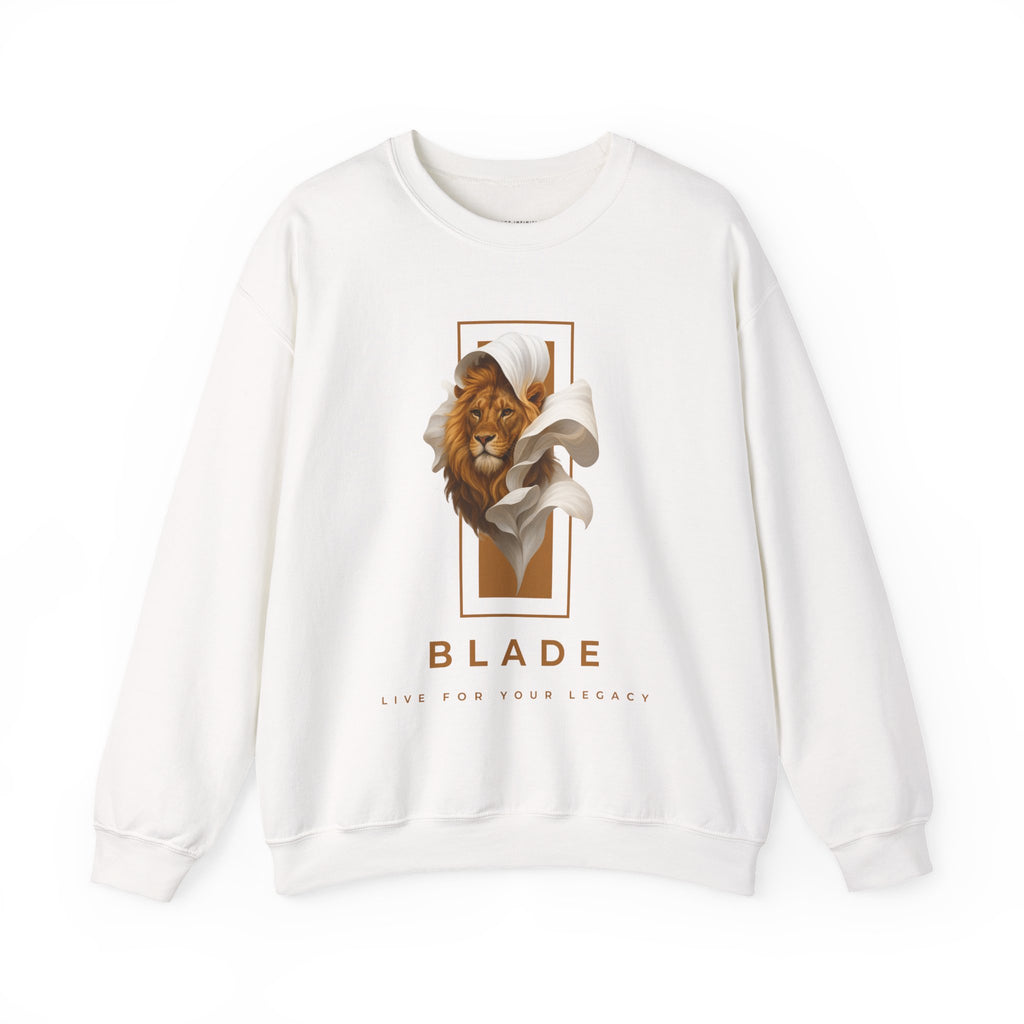 Majestic Bloom Lion Unisex Crewneck Sweater