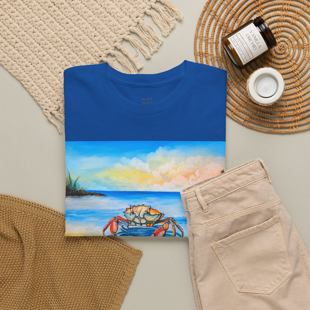 Coastal Crab Beach Sunset T-Shirt