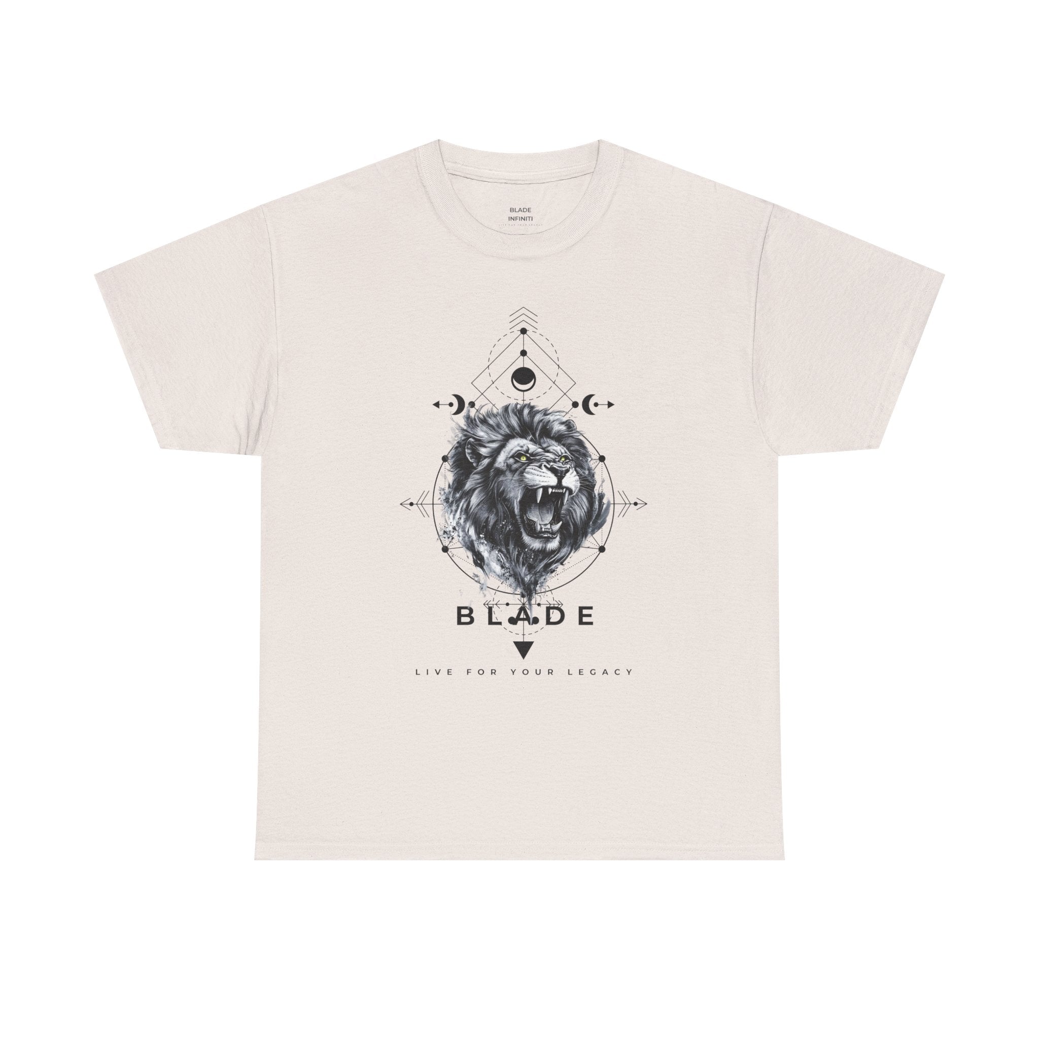 Geometric King Black TX Lion T-Shirt