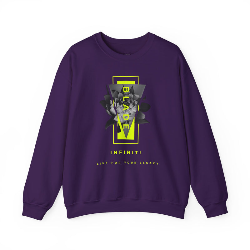 Flora Essence Neon Green Floral Unisex Crewneck Sweater
