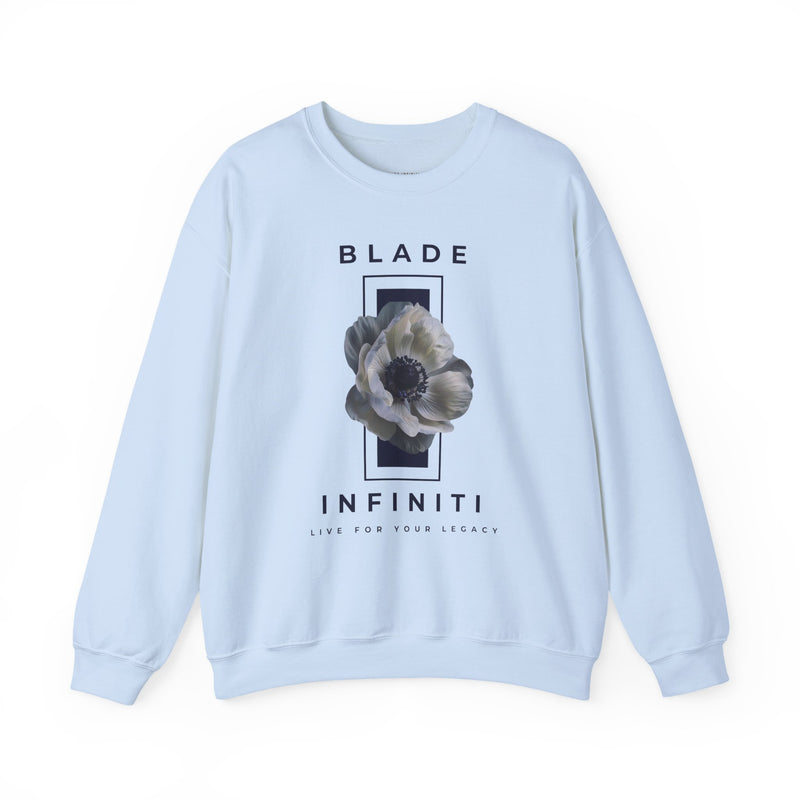 Essence of Infiniti Navy/Dark/White Floral Unisex Crewneck Sweater