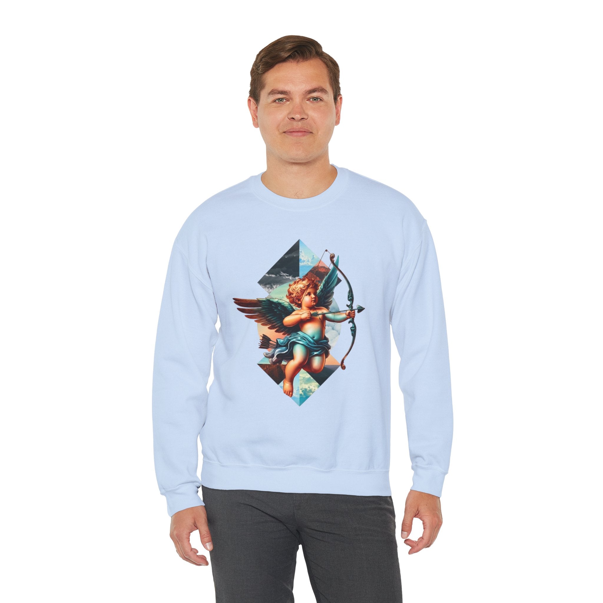 Cupid's Bow Blue + Arrow - Love, Infiniti Unisex Crewneck Sweater