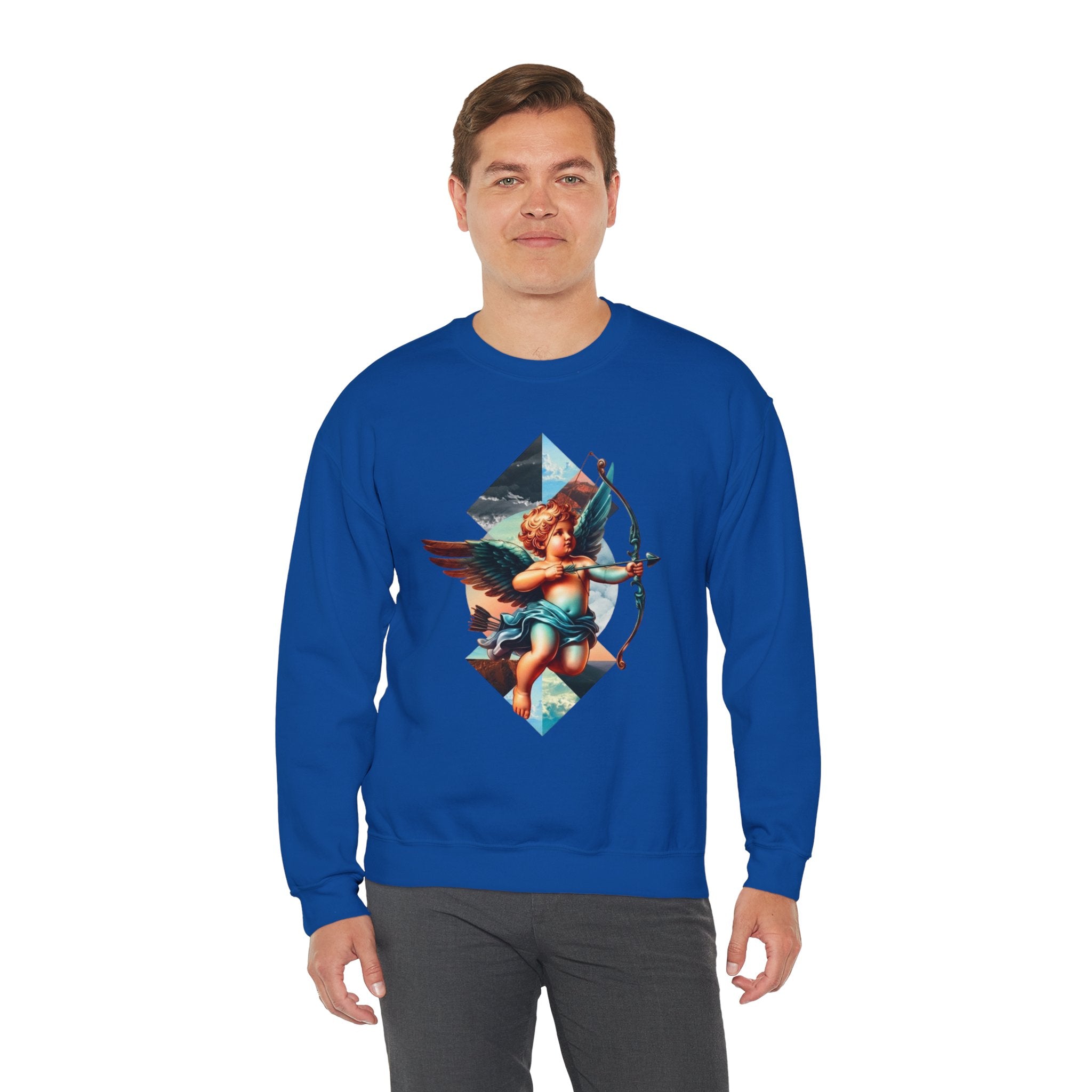 Cupid's Bow Blue + Arrow - Love, Infiniti Unisex Crewneck Sweater