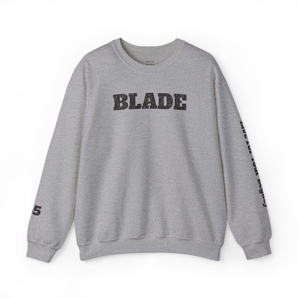 Blade Minimal Black Sparkle Crewneck Sweater