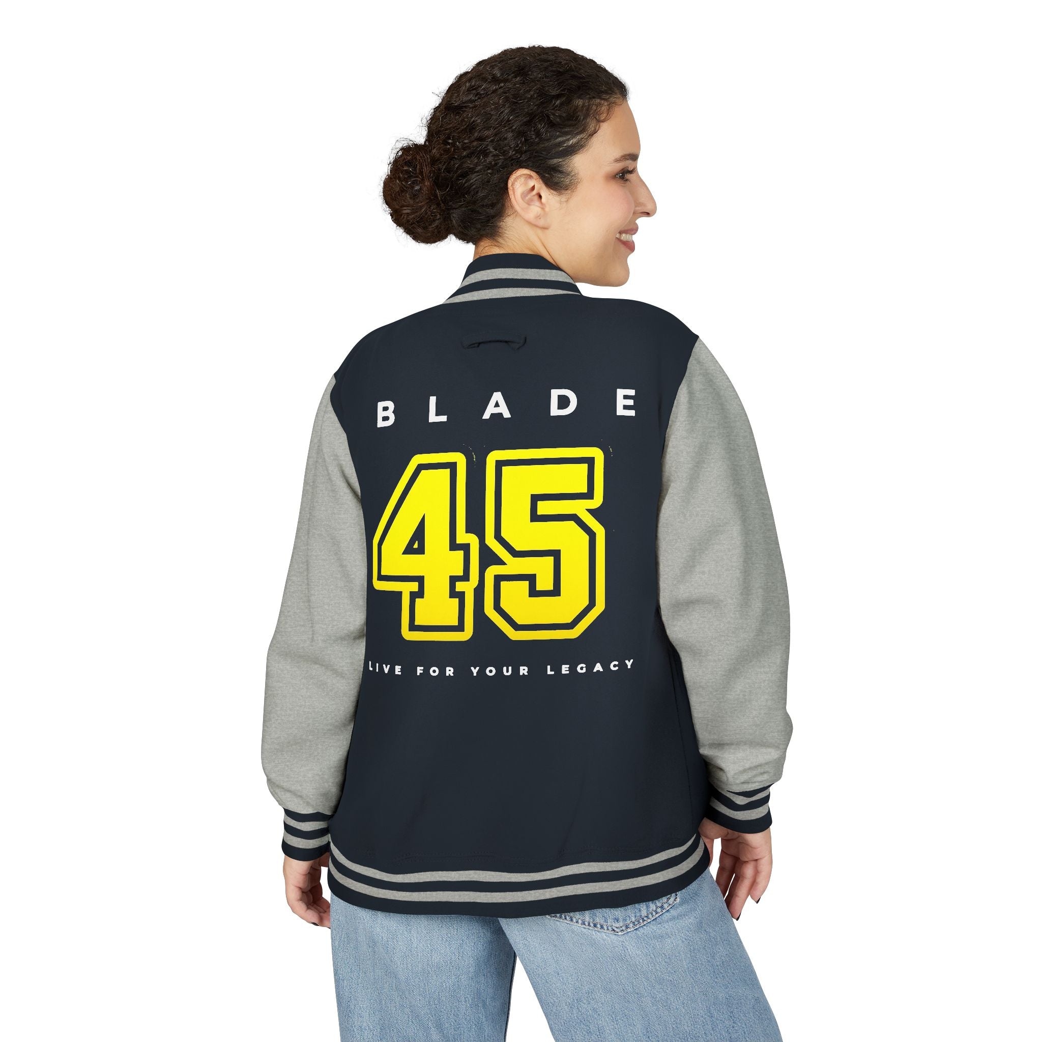 Blade 45 Golden Yellow/White Letterman Jacket
