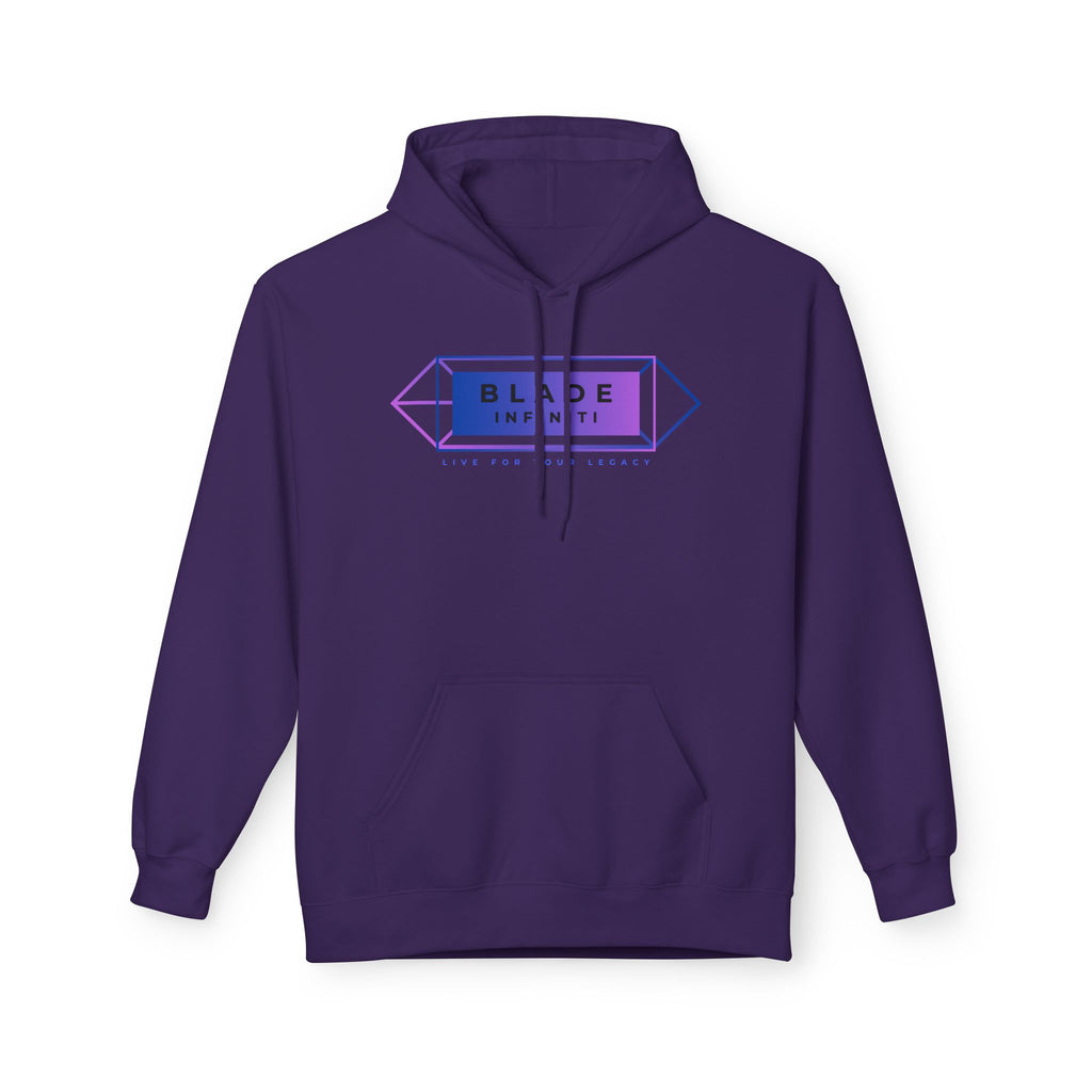 Geometric Infiniti Essential Blue/Purple Ombre Hoodie