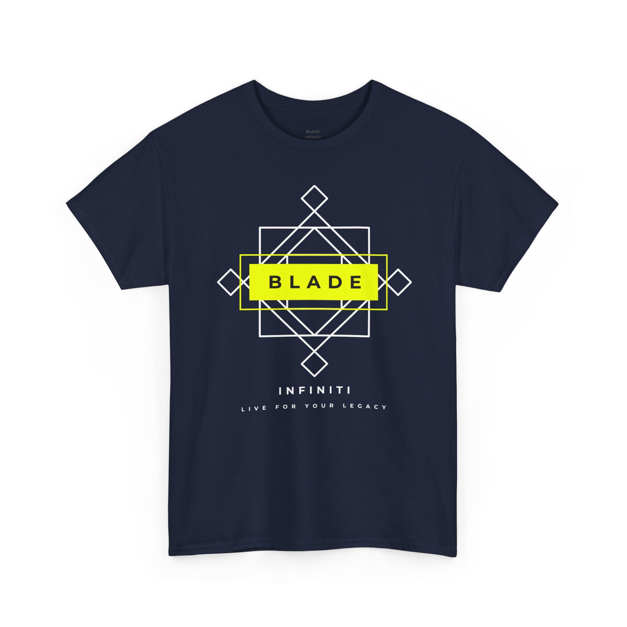 Geometric Infiniti Neon Green/White T-Shirt