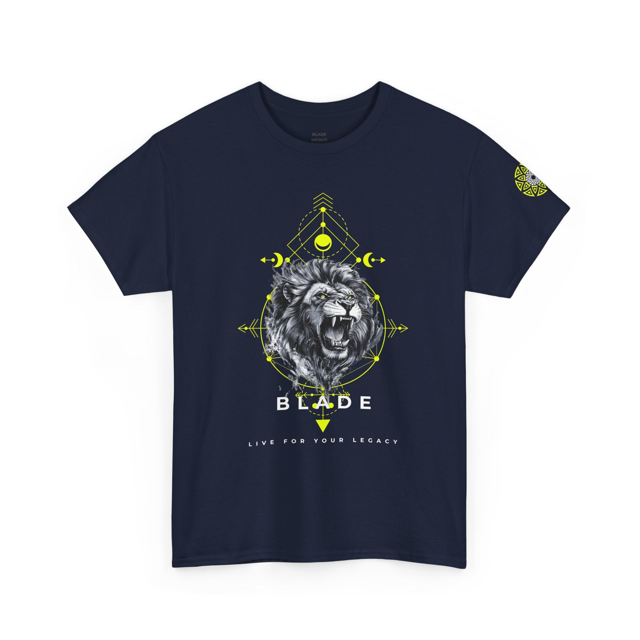 Geometric King White TX Lion T-Shirt