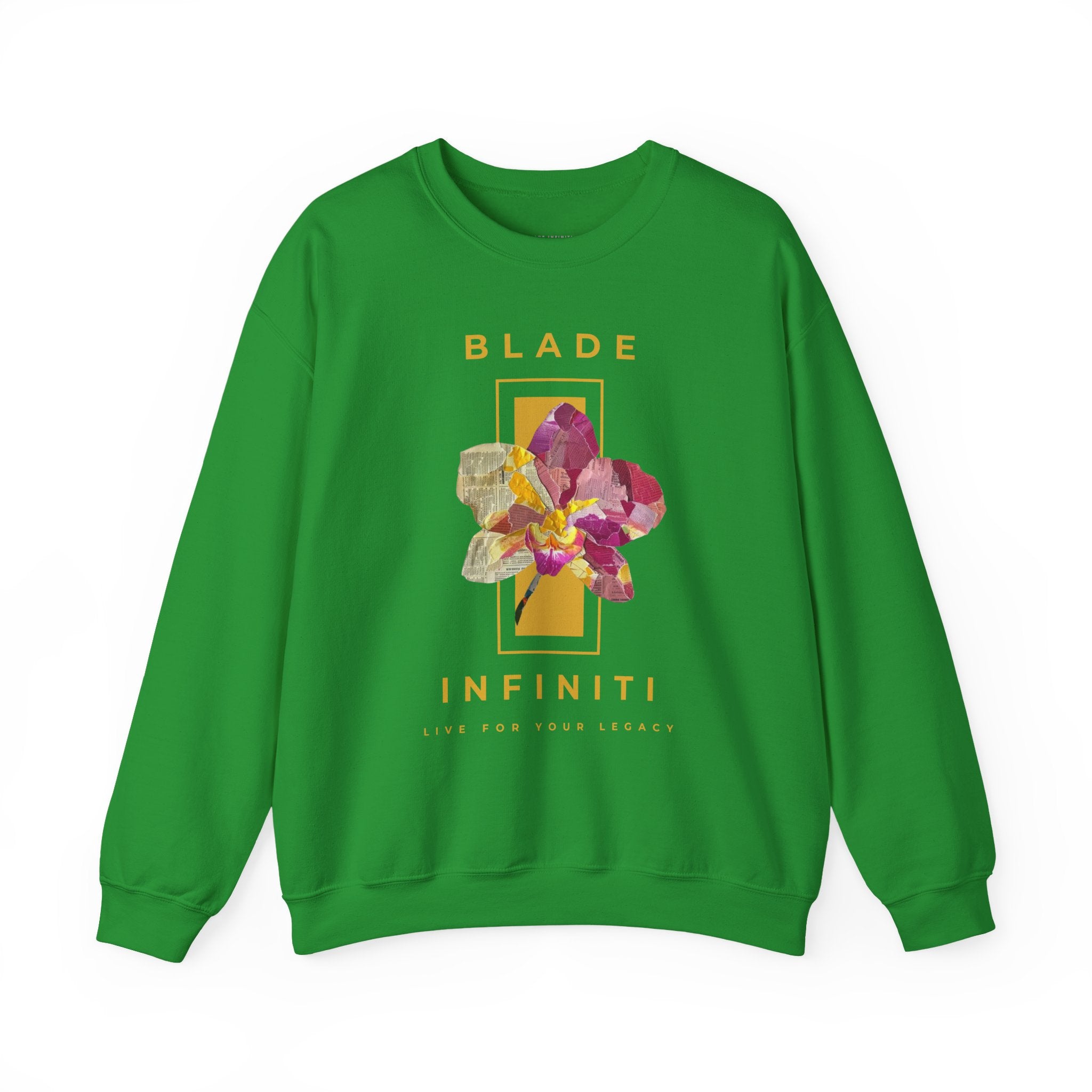 Essence of Infiniti Yellow Floral Unisex Crewneck Sweater