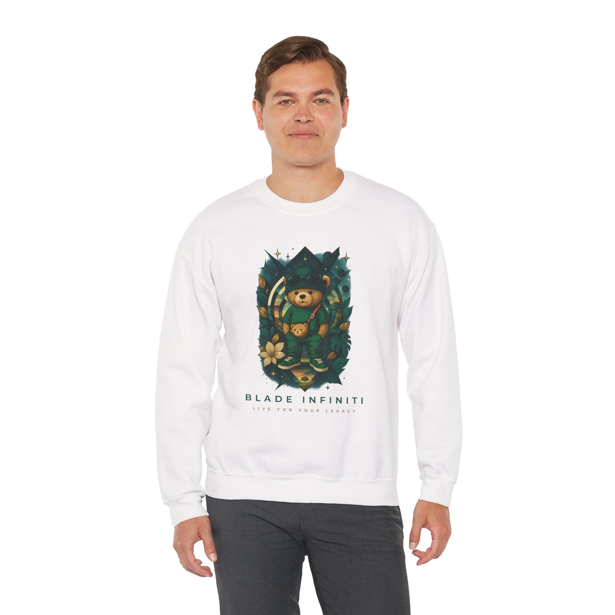 Galactic Teddy Bear V1 Unisex Crewneck Sweater