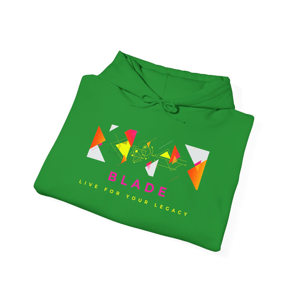 Geometric Odyssey Pink/Green Hoodie