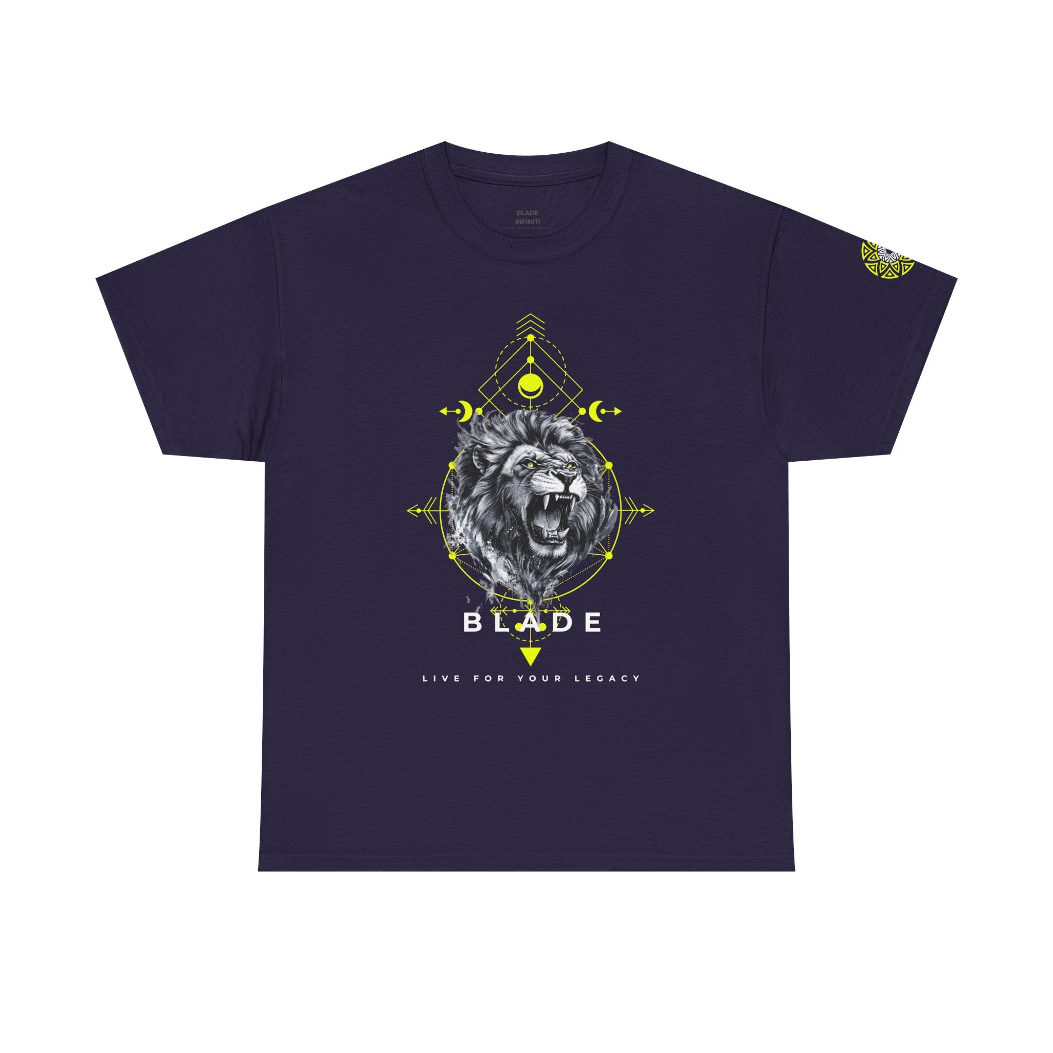 Geometric King White TX Lion T-Shirt