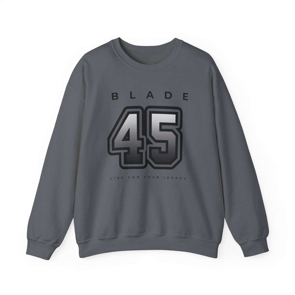 Blade 45 Grey/Black Unisex Crewneck Sweater