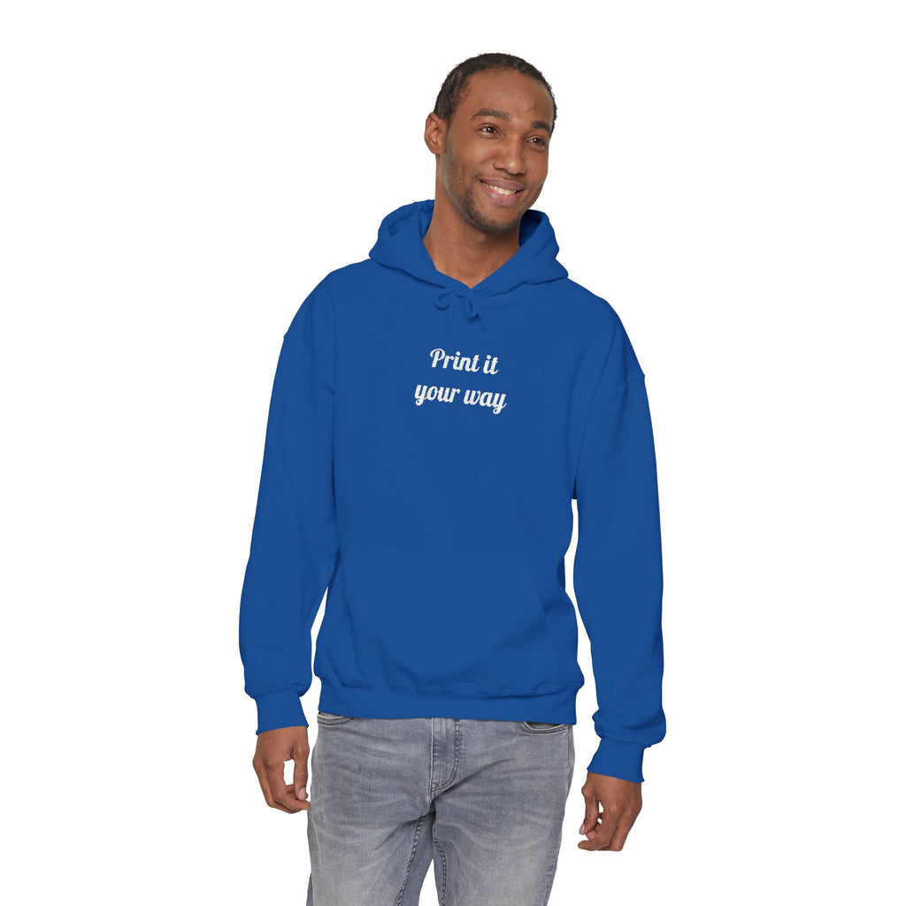 Custom Embroidered Unisex Hoodie – Ethically Sourced Cotton Blend